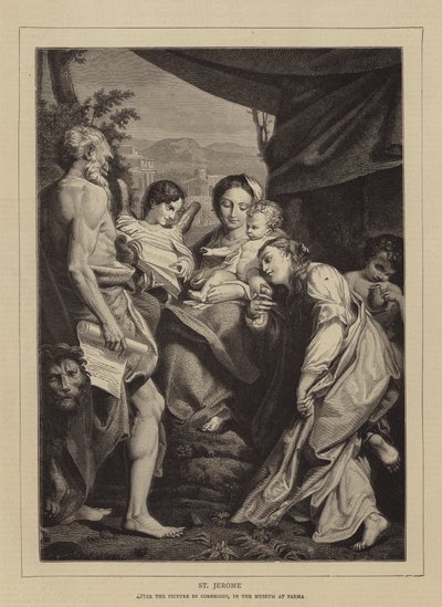 Sint Hiëronymus door Antonio da Correggio